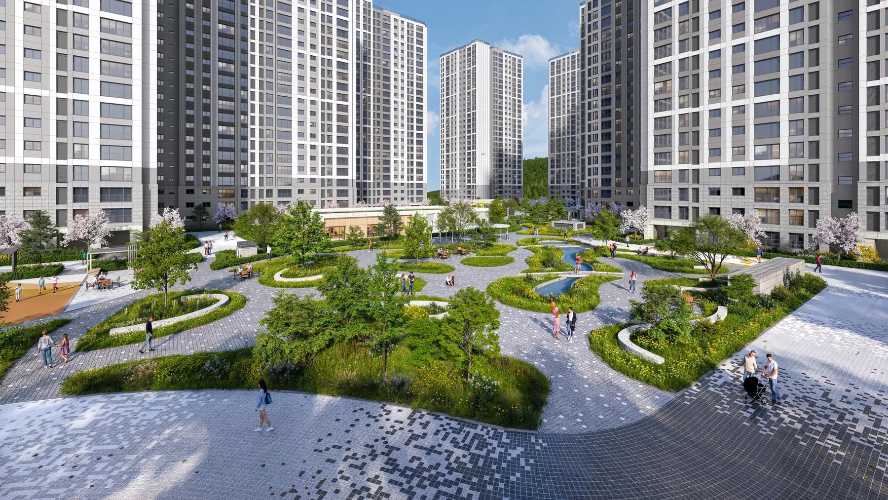 그린라운지 조경 계획 CG