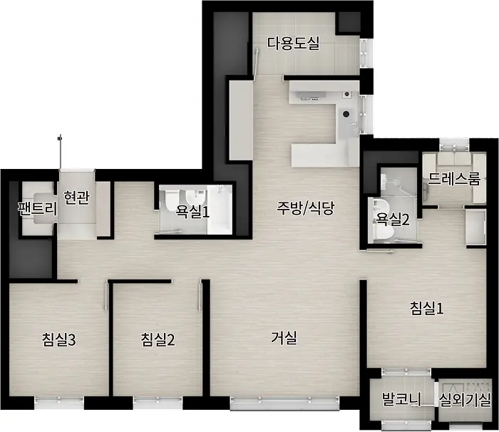 84B 타입 평면도