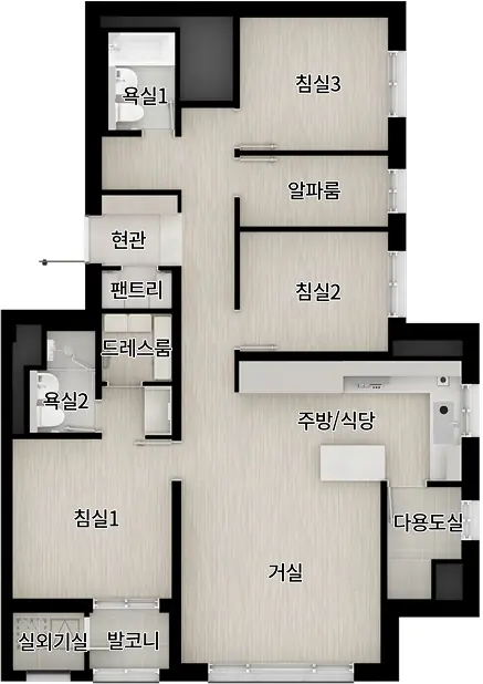 84C 타입 평면도